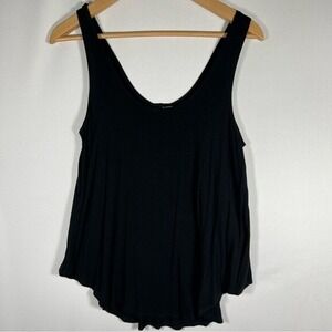 H.I.P.‎ Black Double Scoop Knit Tank Size Medium